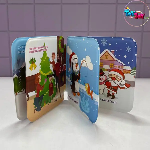 کتاب حمام کودک طرح کریسمس و وسایل نقلیه برند Shu Tong | سوتدار و ضدآب