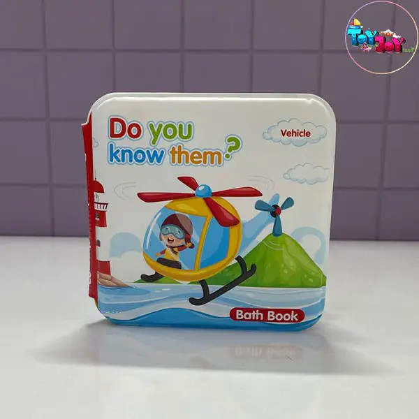 کتاب حمام کودک طرح کریسمس و وسایل نقلیه برند Shu Tong | سوتدار و ضدآب