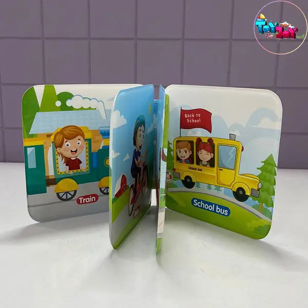 کتاب حمام کودک طرح کریسمس و وسایل نقلیه برند Shu Tong | سوتدار و ضدآب