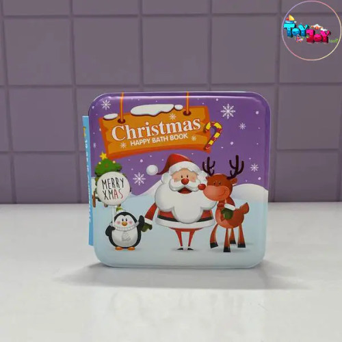 کتاب حمام کودک طرح کریسمس و وسایل نقلیه برند Shu Tong | سوتدار و ضدآب