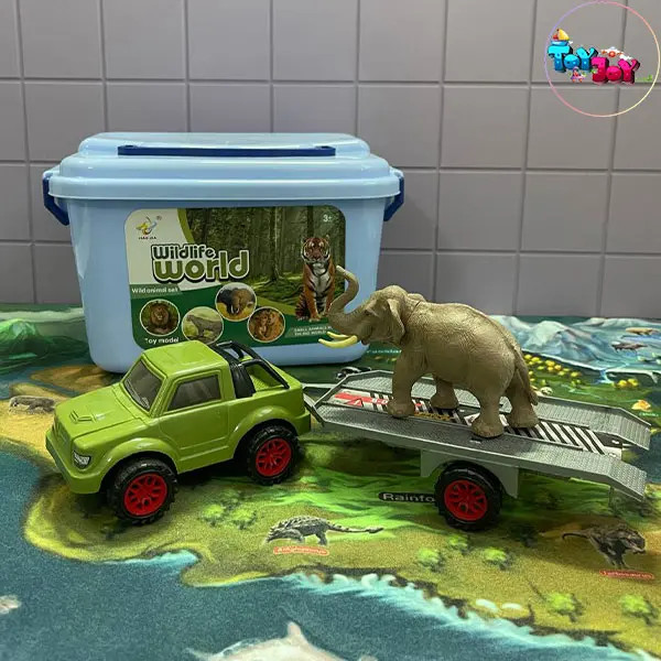 ست حیوانات جنگل سطلی آموزشی کودک