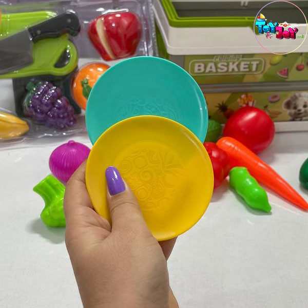 اسباب بازی سبد برش میوه و سبزیجات کودکانه (مدل کیفی)