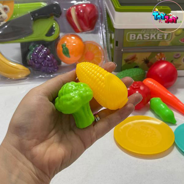 اسباب بازی سبد برش میوه و سبزیجات کودکانه (مدل کیفی)