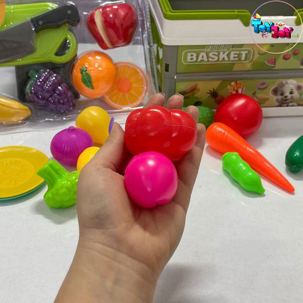 اسباب بازی سبد برش میوه و سبزیجات کودکانه (مدل کیفی)