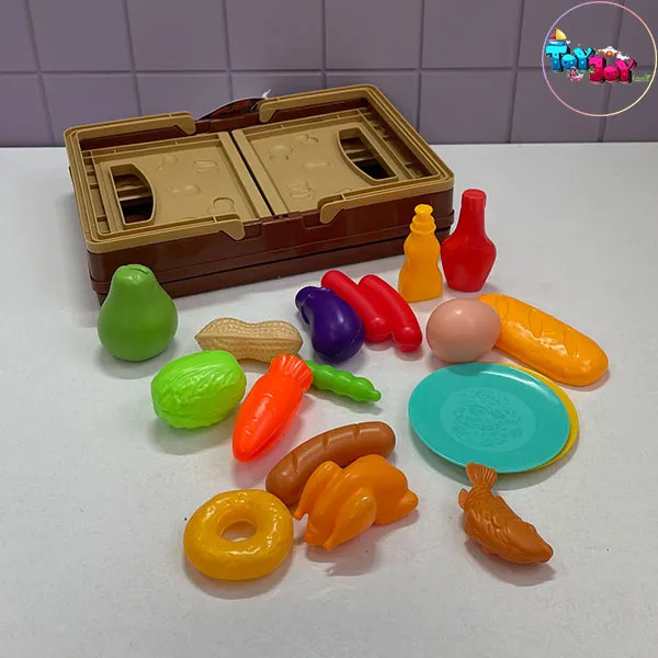 اسباب بازی سبد برش فست فود و غذای کودکانه (مدل کیفی)