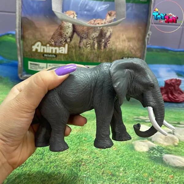 ست حیوانات جنگل کیفی UCOKTOYS همراه با سفره بازی بزرگ