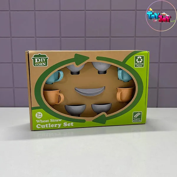 ست ظروف آشپزخانه اسباببازی سازگار با محیطزیست 24 تکه کودک