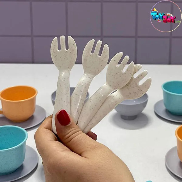 ست ظروف آشپزخانه اسباببازی سازگار با محیطزیست 24 تکه کودک