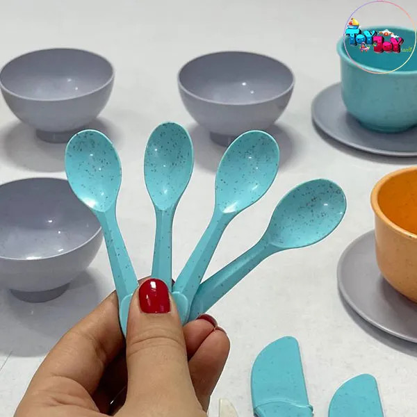 ست ظروف آشپزخانه اسباببازی سازگار با محیطزیست 24 تکه کودک