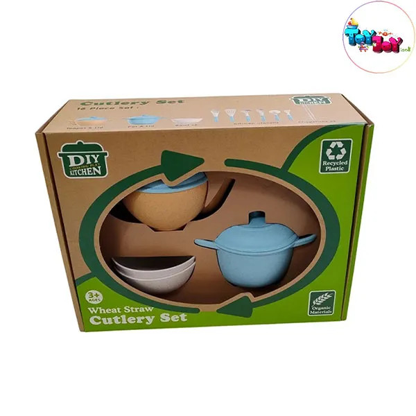 ست ظروف آشپزخانه کودک مدل DIY Kitchen | الیاف طبیعی و ایمن