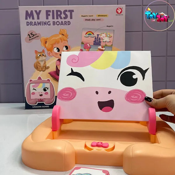 تخته مغناطیسی آموزشی طرح یونیکورن | وایت برد مگنتی کودک
