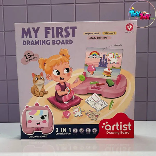 تخته مغناطیسی آموزشی طرح یونیکورن | وایت برد مگنتی کودک
