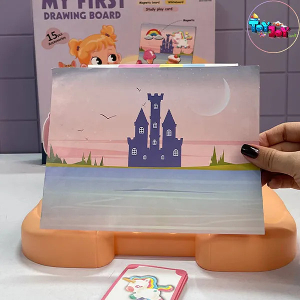 تخته مغناطیسی آموزشی طرح یونیکورن | وایت برد مگنتی کودک