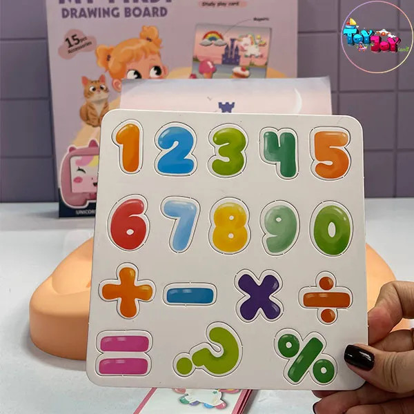 تخته مغناطیسی آموزشی طرح یونیکورن | وایت برد مگنتی کودک