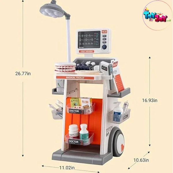 ست پزشکی کودک ترولی پزشکی کد 660-92 با 26 قطعه