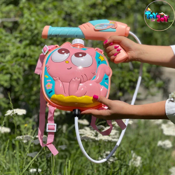 تفنگ آب‌ پاش کوله‌ای صورتی مدل 1030-50