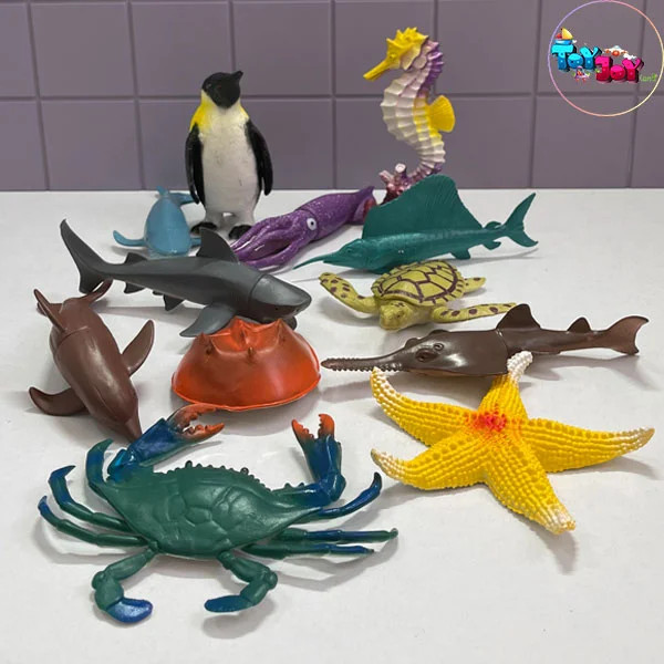 پک ۱۲ عددی فیگور حیوانات دریایی Undersea World