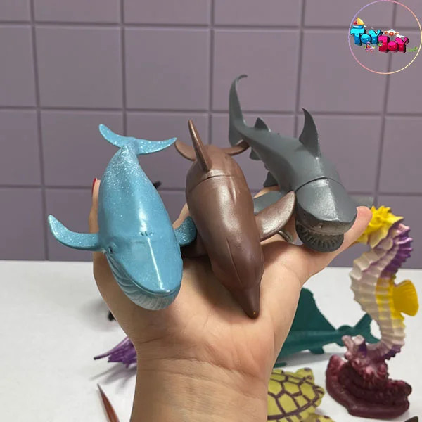 پک ۱۲ عددی فیگور حیوانات دریایی Undersea World