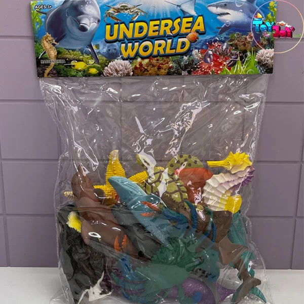 پک ۱۲ عددی فیگور حیوانات دریایی Undersea World