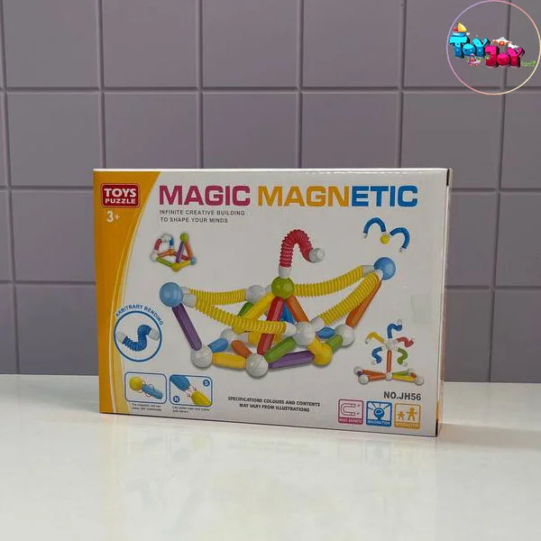 مگنت جادویی Magic Magnetic پاپ تیوب ۱۸ تکه مدل JH56
