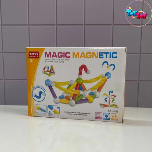 مگنت جادویی Magic Magnetic پاپ تیوب ۱۸ تکه مدل JH56